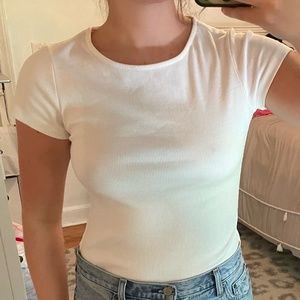 Princess Polly White T-Shirt Bodysuit
